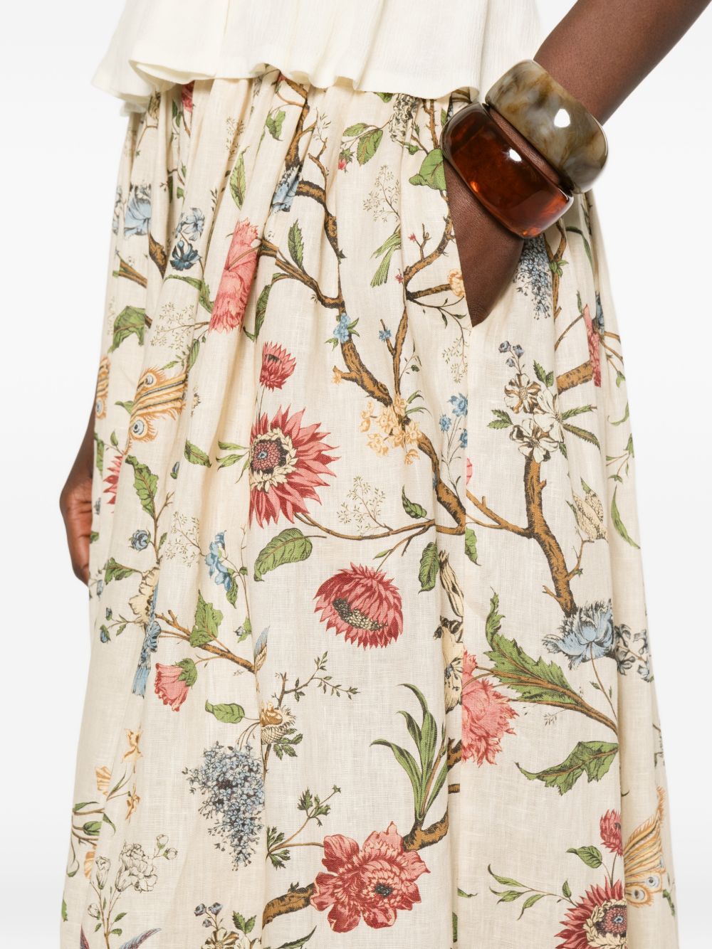 Into The East Linen Silk Blend Trousers