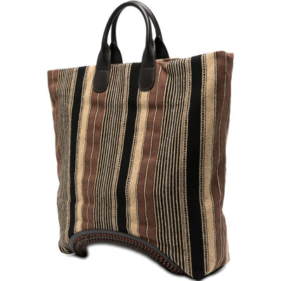 Emporio Armani Striped Tote Bag