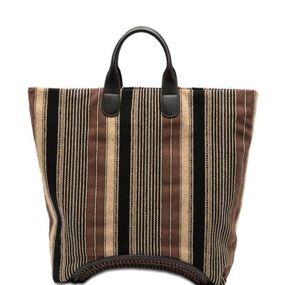 Emporio Armani Striped Tote Bag