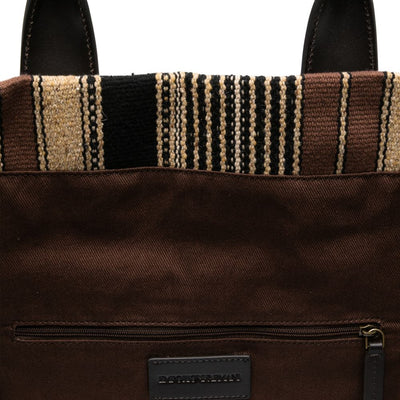 Emporio Armani Striped Tote Bag