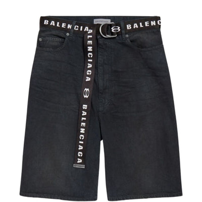 Balenciaga Denim Cotton Shorts