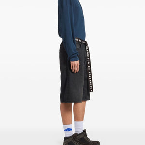 Balenciaga Denim Cotton Shorts