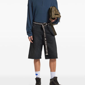 Balenciaga Denim Cotton Shorts