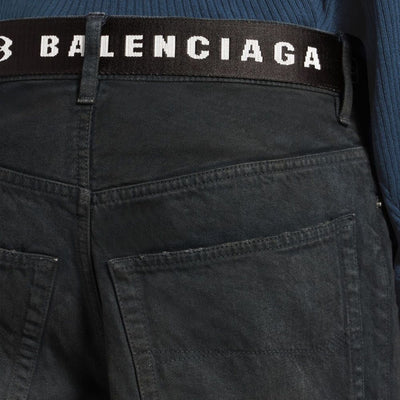 Balenciaga Denim Cotton Shorts