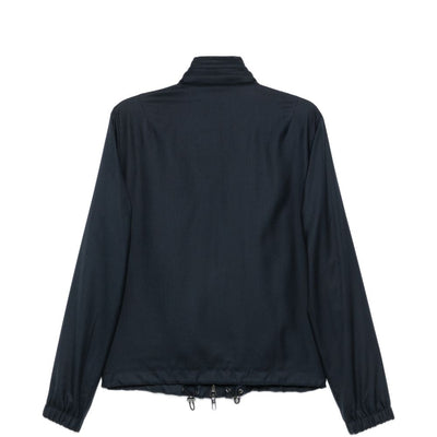 Giorgio Armani Cashmere Silk Blend Blouson Jacket