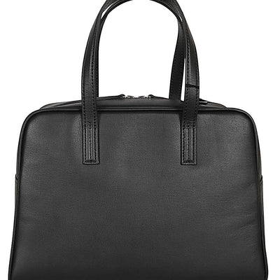 Mizuiro Medium Leather Boston Bag