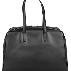 Mizuiro Large Leather Boston Bag