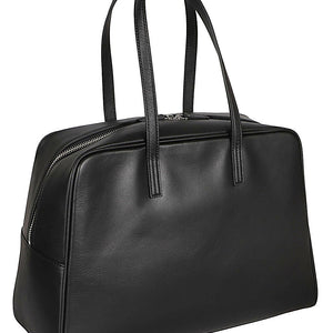 Mizuiro Large Leather Boston Bag