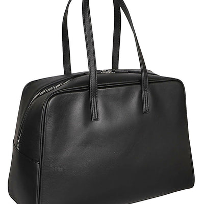 Mizuiro Large Leather Boston Bag