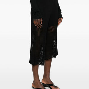Iro Crochet Knit Wide-Leg Trousers