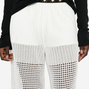 Iro Crochet Knit Wide-Leg Trousers
