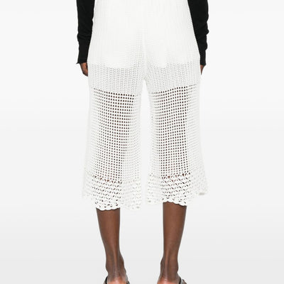 Iro Crochet Knit Wide-Leg Trousers