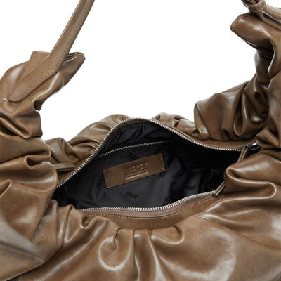 Diesel Gathered Leather Crossbody Bag