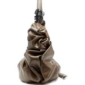 Diesel Gathered Leather Crossbody Bag