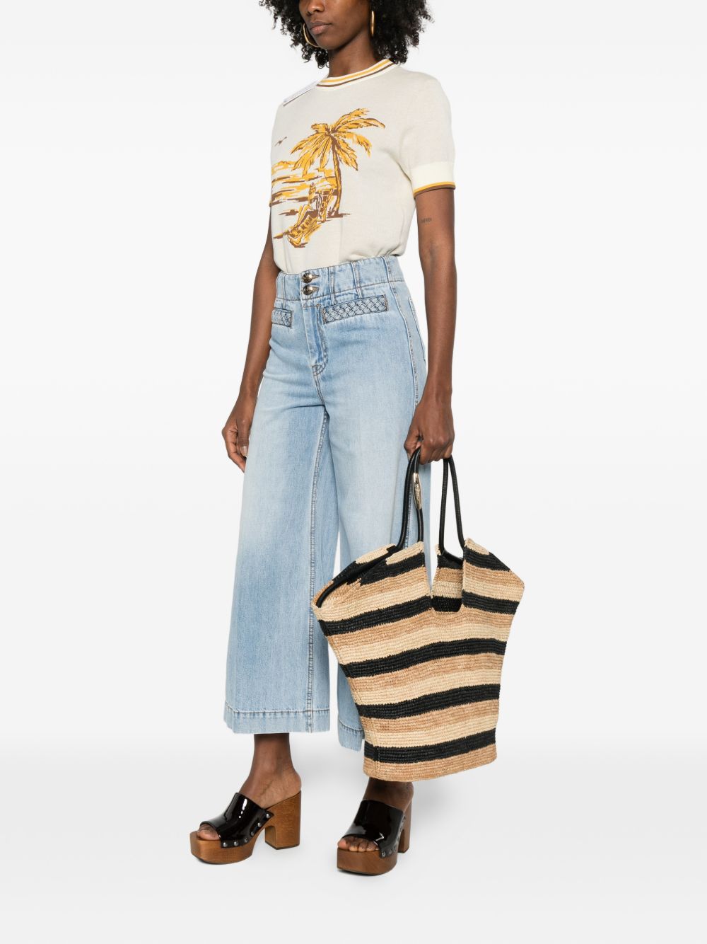 Zimmermann Striped Shoulder Bag