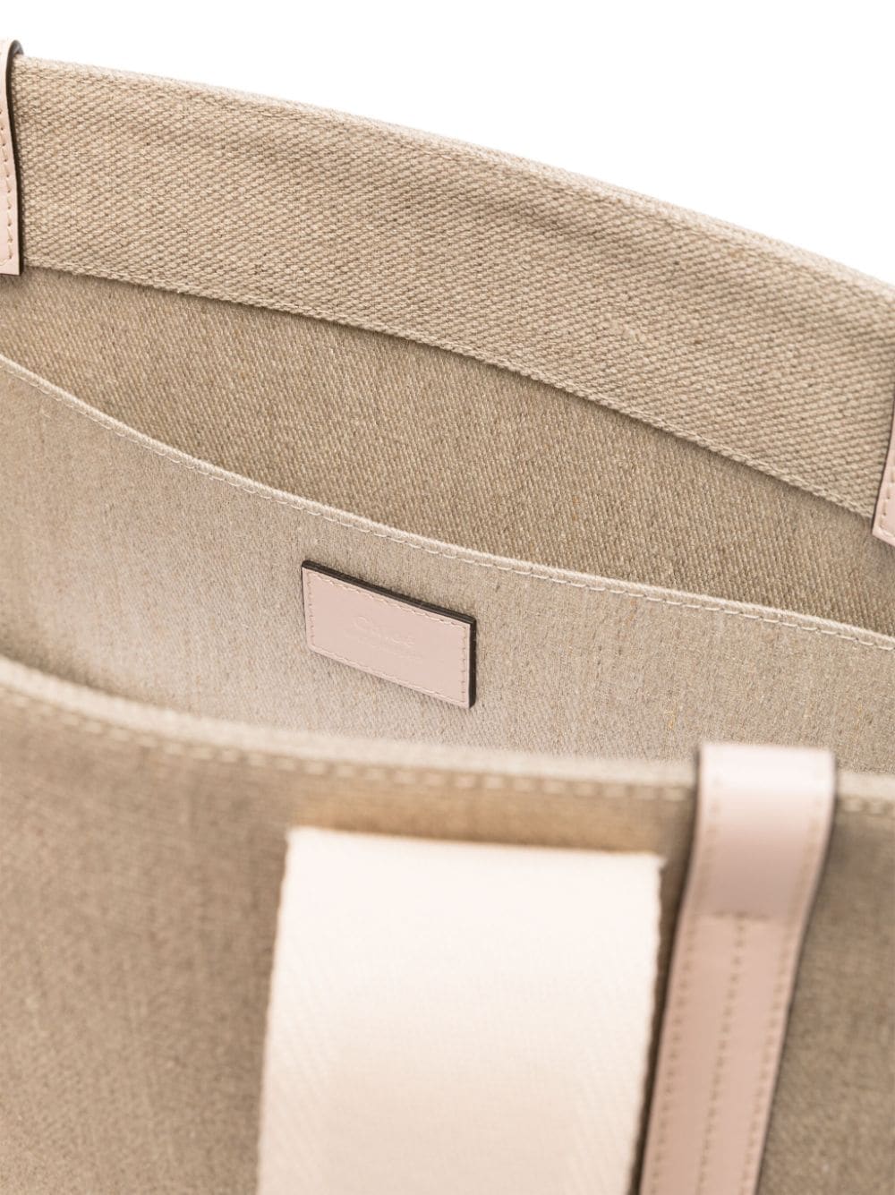 Chloé Chloe Woody Small Linen Tote