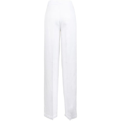 Via Masini 80 Linen wide-leg trousers