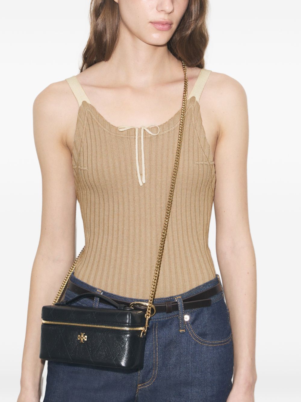 Tory Burch Charlie Quilted Crossbody Bag