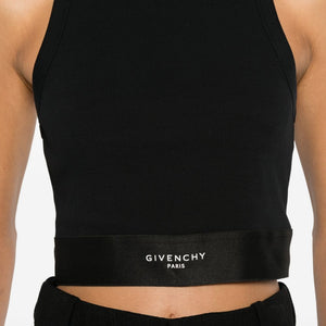 Givenchy Logo Waistband Crop Top