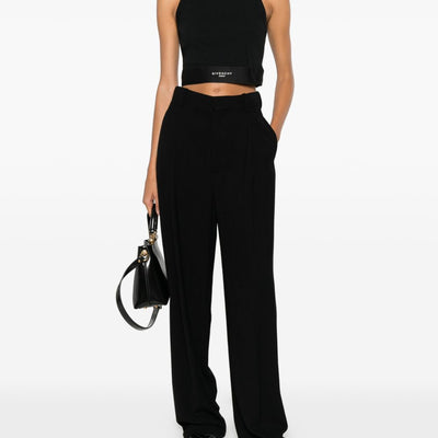 Givenchy Logo Waistband Crop Top
