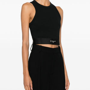 Givenchy Logo Waistband Crop Top