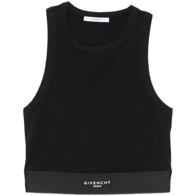 Givenchy Logo Waistband Crop Top