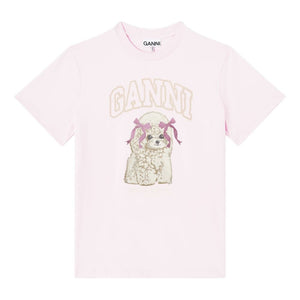 GANNI T-shirts and Polos PINK