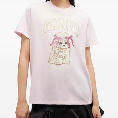 GANNI T-shirts and Polos PINK