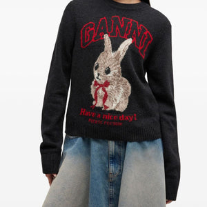 GANNI Sweaters BLACK