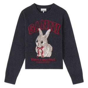 GANNI Sweaters BLACK