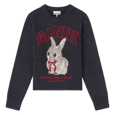 GANNI Sweaters BLACK