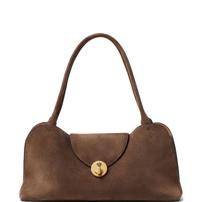 Versace Vivian Medium Suede Shoulder Bag