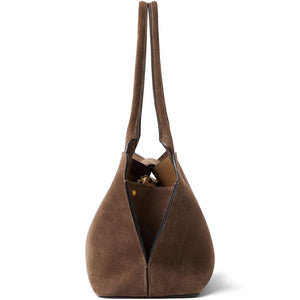 Versace Vivian Medium Suede Shoulder Bag