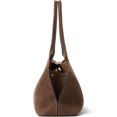 Versace Vivian Medium Suede Shoulder Bag