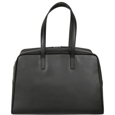Mizuiro Large Leather Boston Bag
