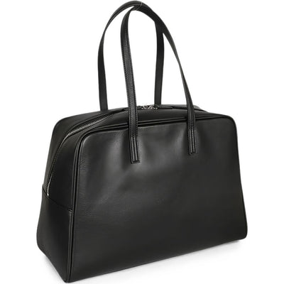 Mizuiro Large Leather Boston Bag