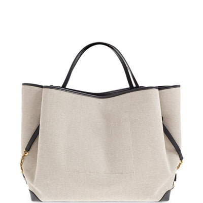 Chloé Chloe Woody Large Canvas Tote