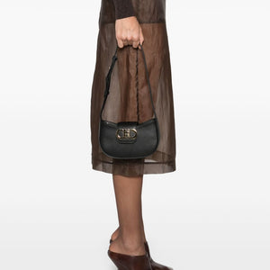 Ferragamo Gancini Zip Shoulder Bag