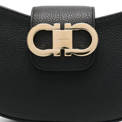 Ferragamo Gancini Zip Shoulder Bag