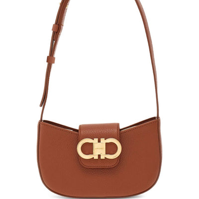 Ferragamo Gancini Zip Shoulder Bag