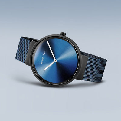 Bering Classic  Blue Dial Men 39mm