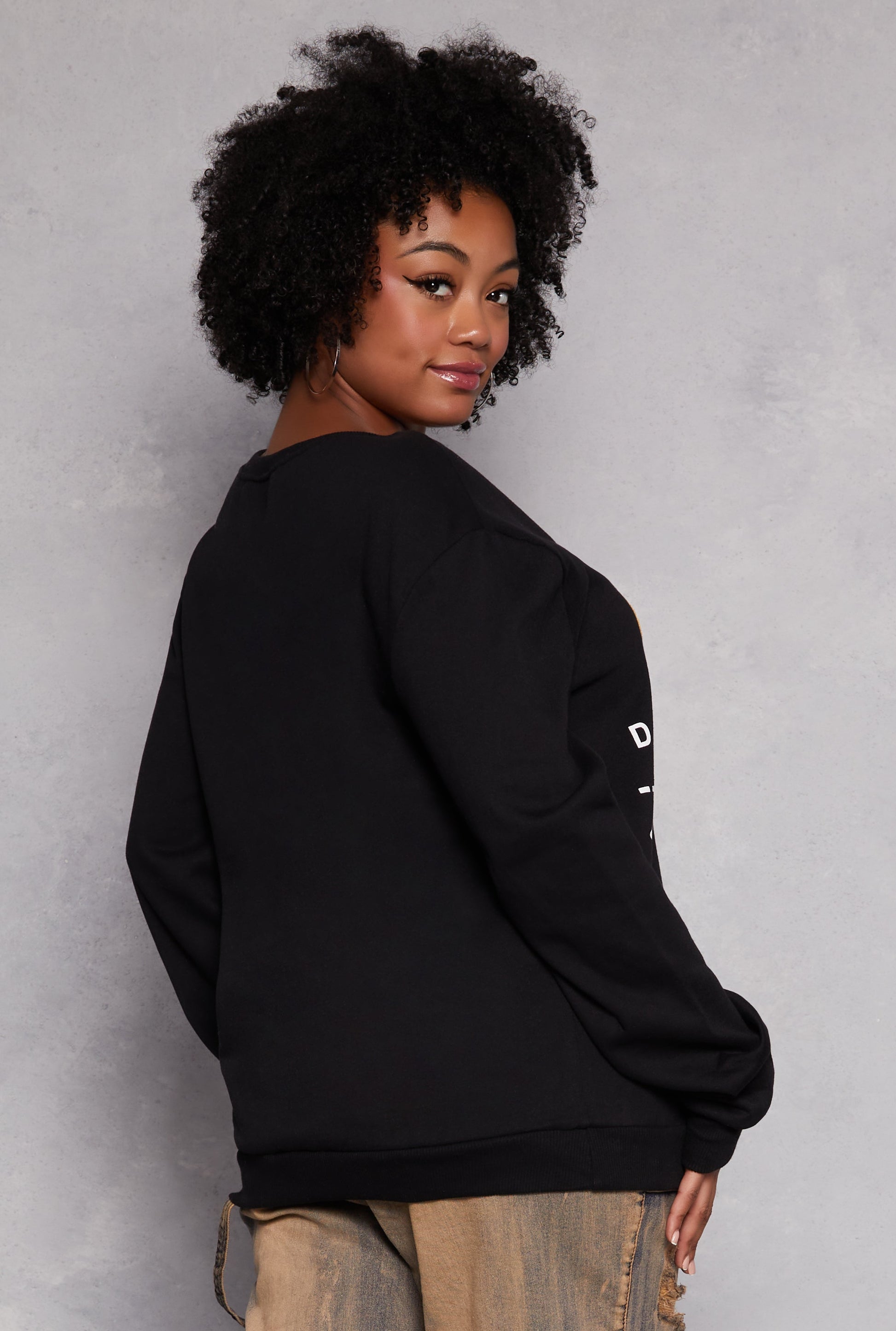 Plus Size Downloading Happiness Sweatshirt