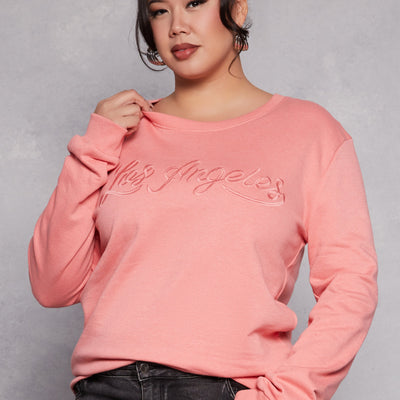 Plus Size Los Angeles Pullover Sweatshirt