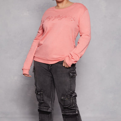 Plus Size Los Angeles Pullover Sweatshirt