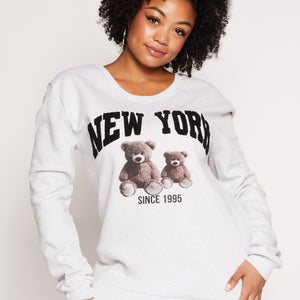 Plus Size New York Bear Sweatshirt