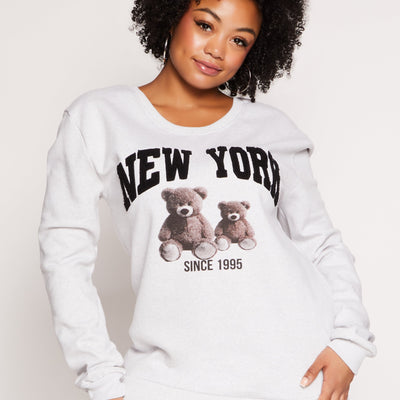 Plus Size New York Bear Sweatshirt