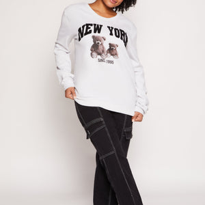 Plus Size New York Bear Sweatshirt