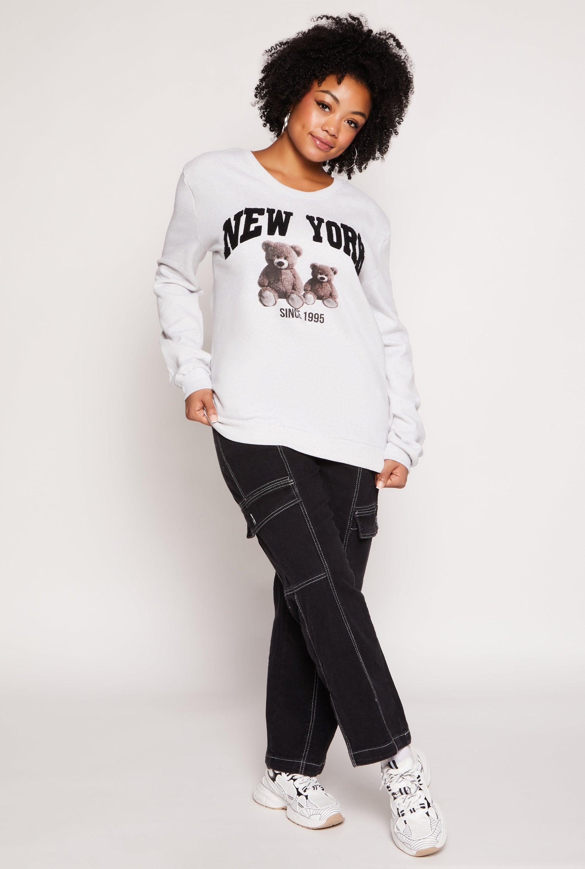 Plus Size New York Bear Sweatshirt