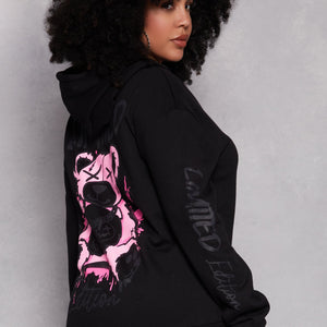 Plus Size Limited Edition Bear Graphic Hoodie