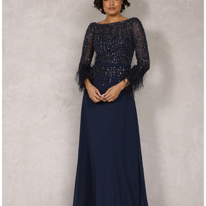 Terani Couture 1921M0473 Navy 24 Sale